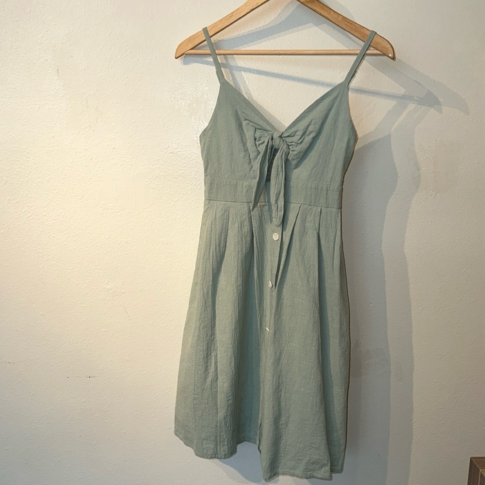 Sage midi dress